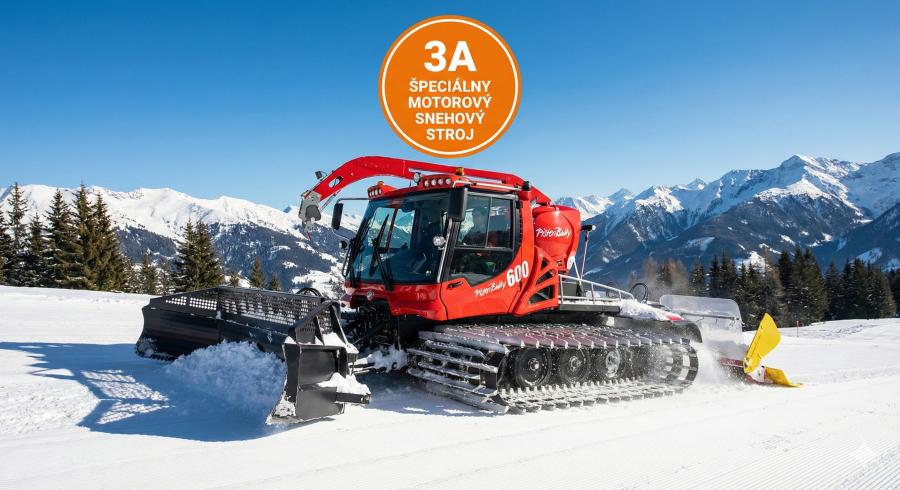 Základné školenie - stavebné stroje (3A – špeciálny motorový snehový stroj / "ratrak")