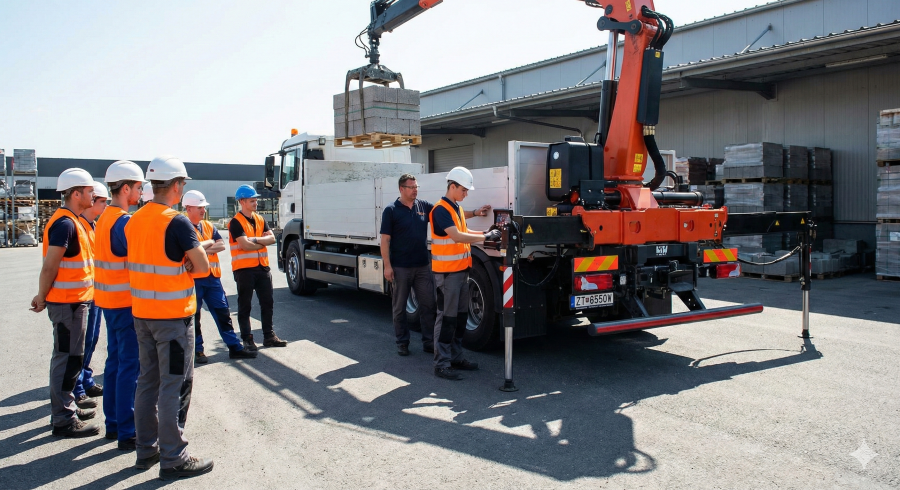 Opakované školenie - hydraulická ruka